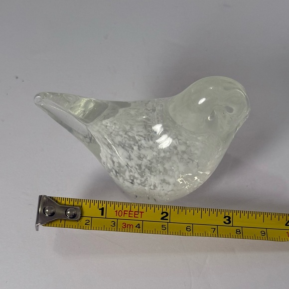 Vintage Hand Blown Murano Styl Glass Bird Decor/ Paperweight - Picture 6 of 6